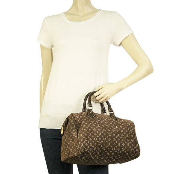 LOUIS VUITTON Speedy 30 Monogram Idylle Mini Lin Satchel Bag Shoulder Bag - Picture 9 of 9